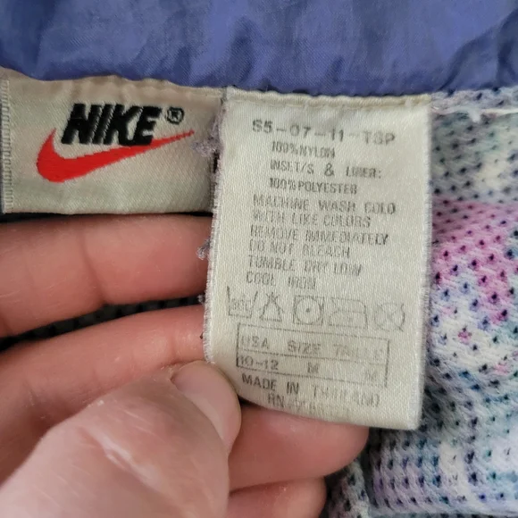 Vintage Nike Air Colorblock Purple Green Windbreaker Jacket Size Medium - Picture 8 of 8